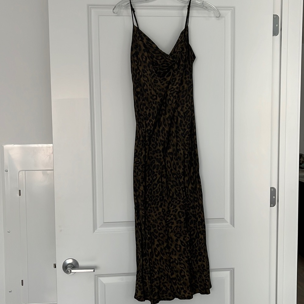 Zara Leopard Midi Dress